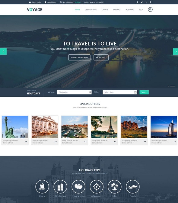 Voyage Html5 Template Travel