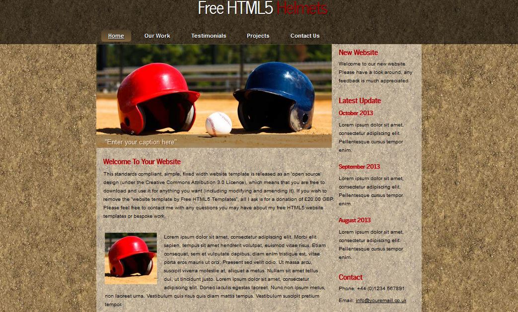 HTML5 Helmets