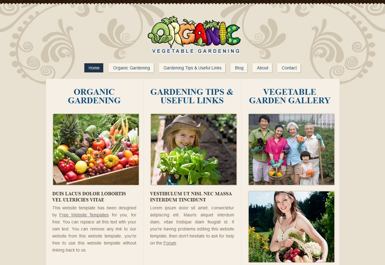 Gardening Free Website Template