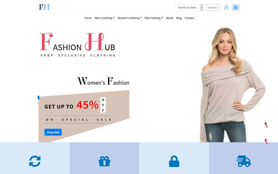 Fashion hub web Free