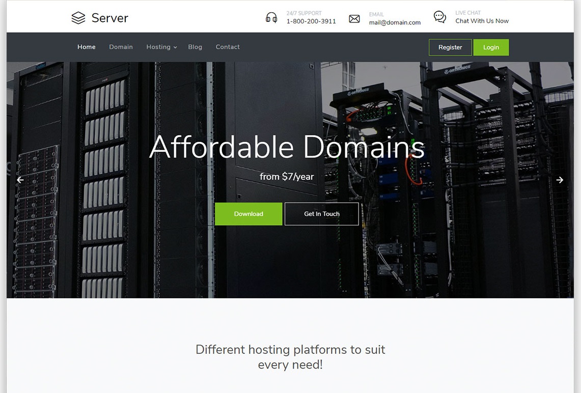 Server - Web Hosting free Html5