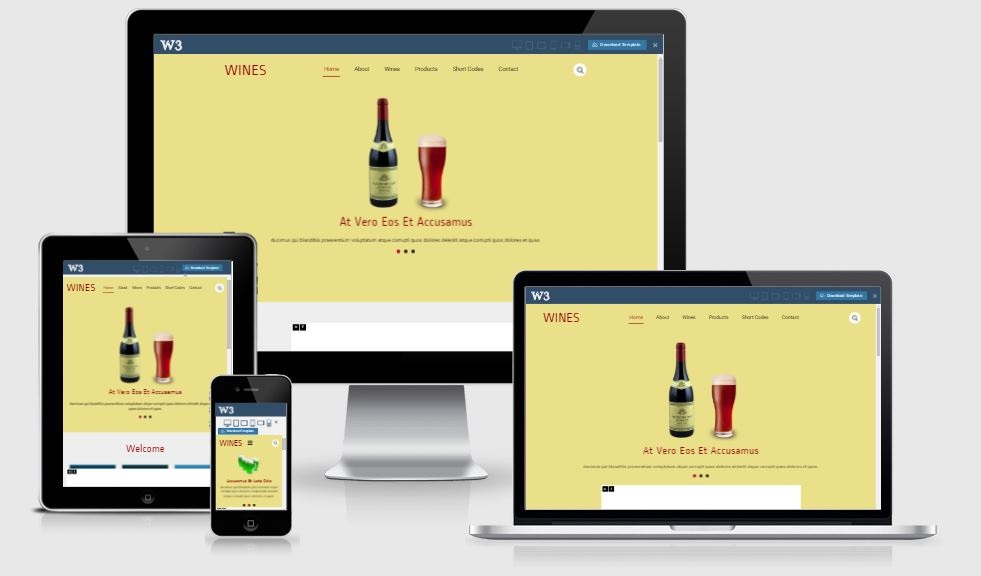 Wines - A Bootstrap based free restaurant template