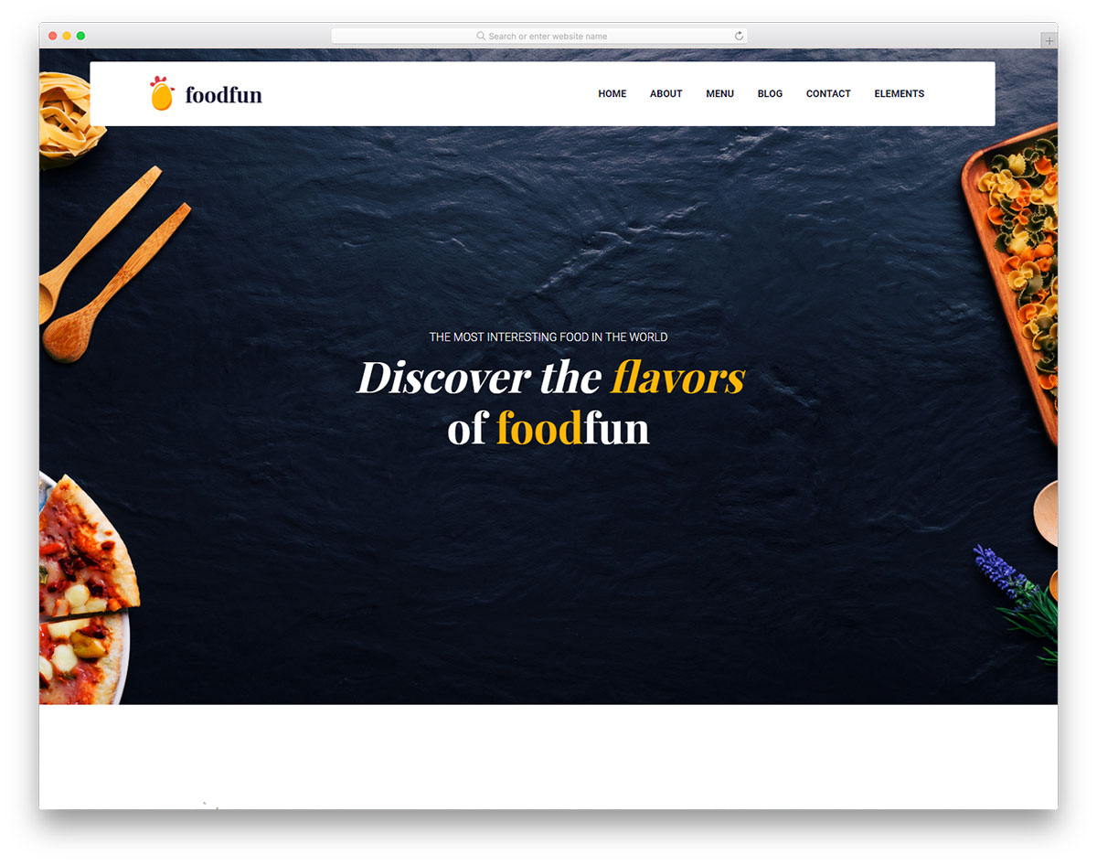 Foodfun free template restaurant