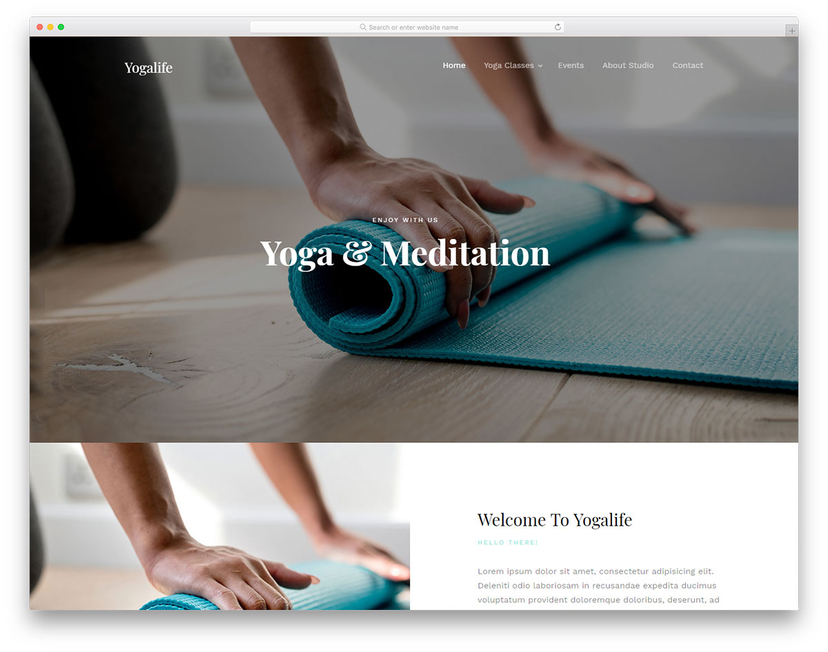 Yogalife Free Website Templates
