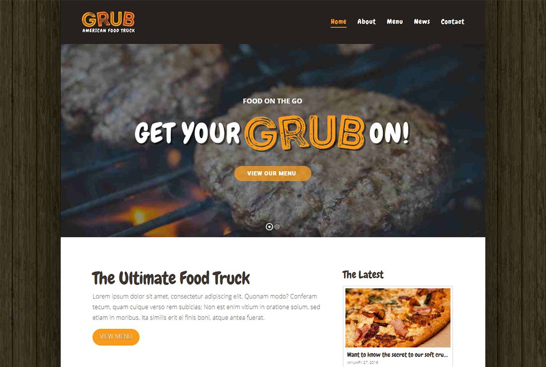 X Food Truck WordPress Theme