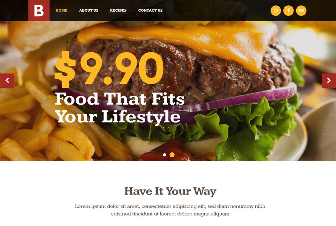 Bridge Food Truck WordPress Theme
