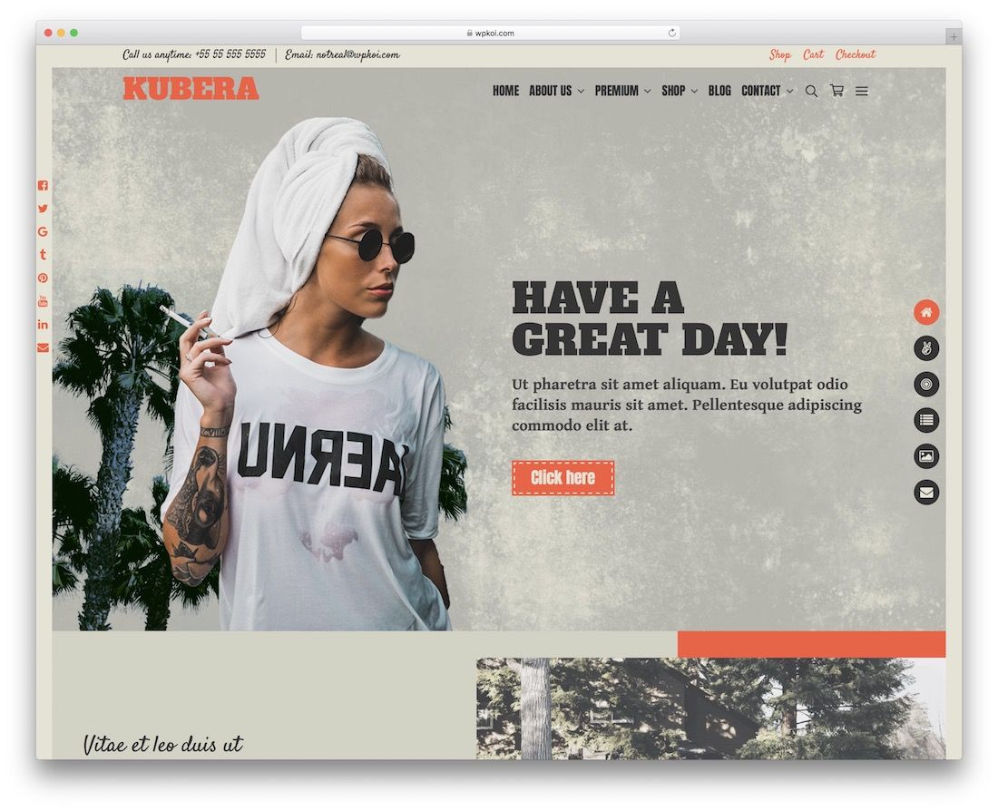 kubera free wordpress theme