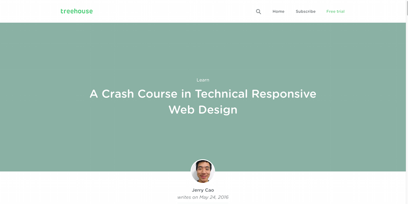 A Crash Course in Technical Responsive Web Design