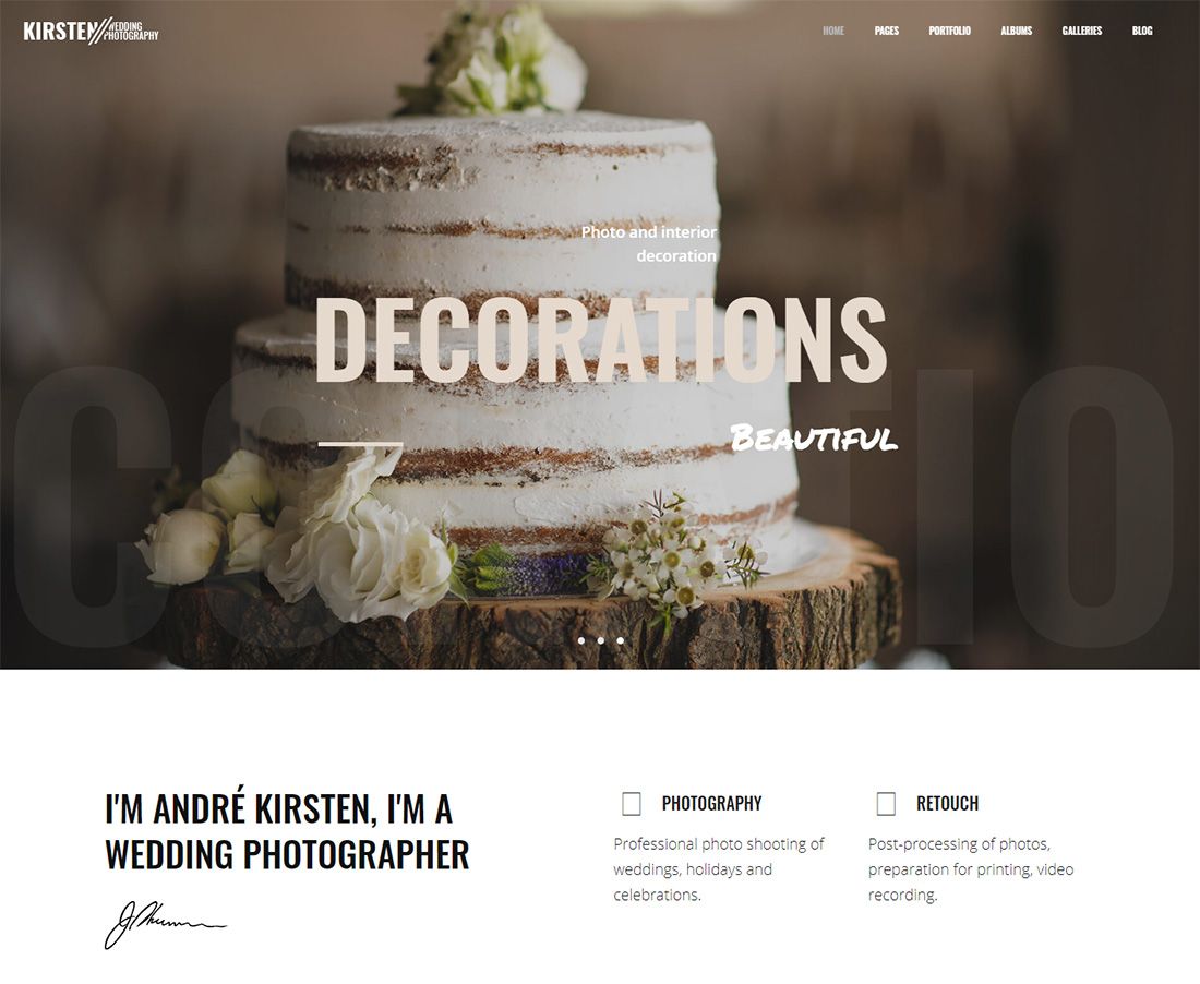 wedding photography WordPress themes
