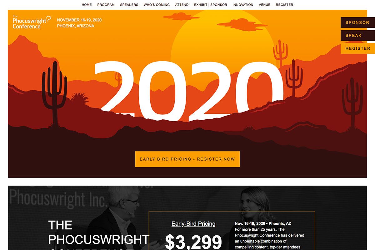 Phocuswright Conference website design