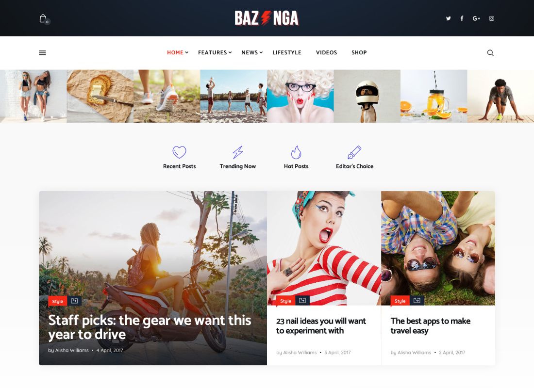 Bazinga | Magazine & Viral Blog WordPress Theme