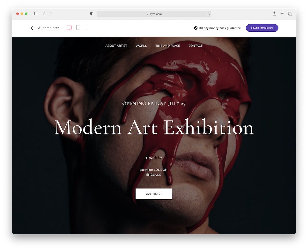 ayomide art website template