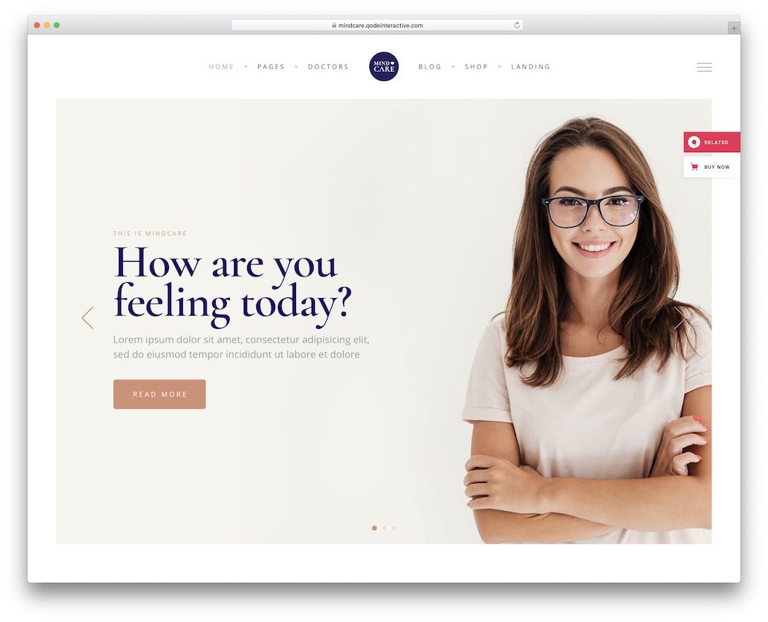 mindcare appointment booking theme