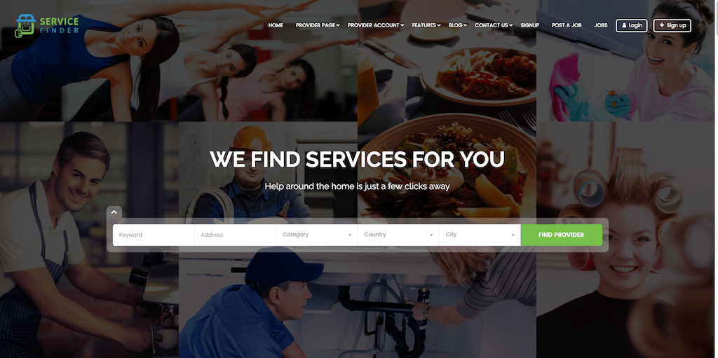 Service Finder - local business booking