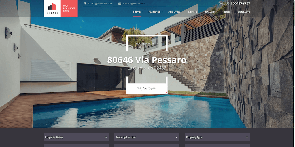 Estate - real estate booking theme