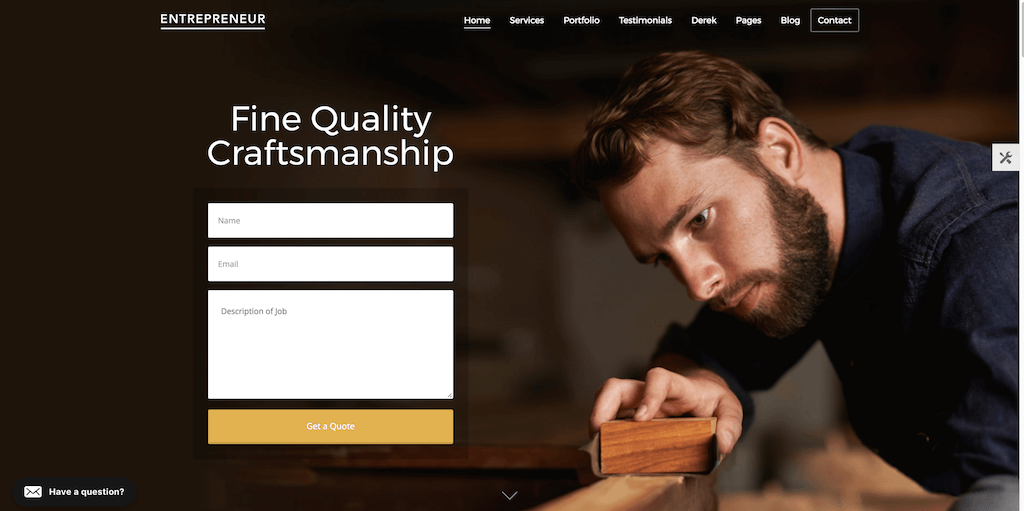 Entrepreneur - creative business theme with appointment booking