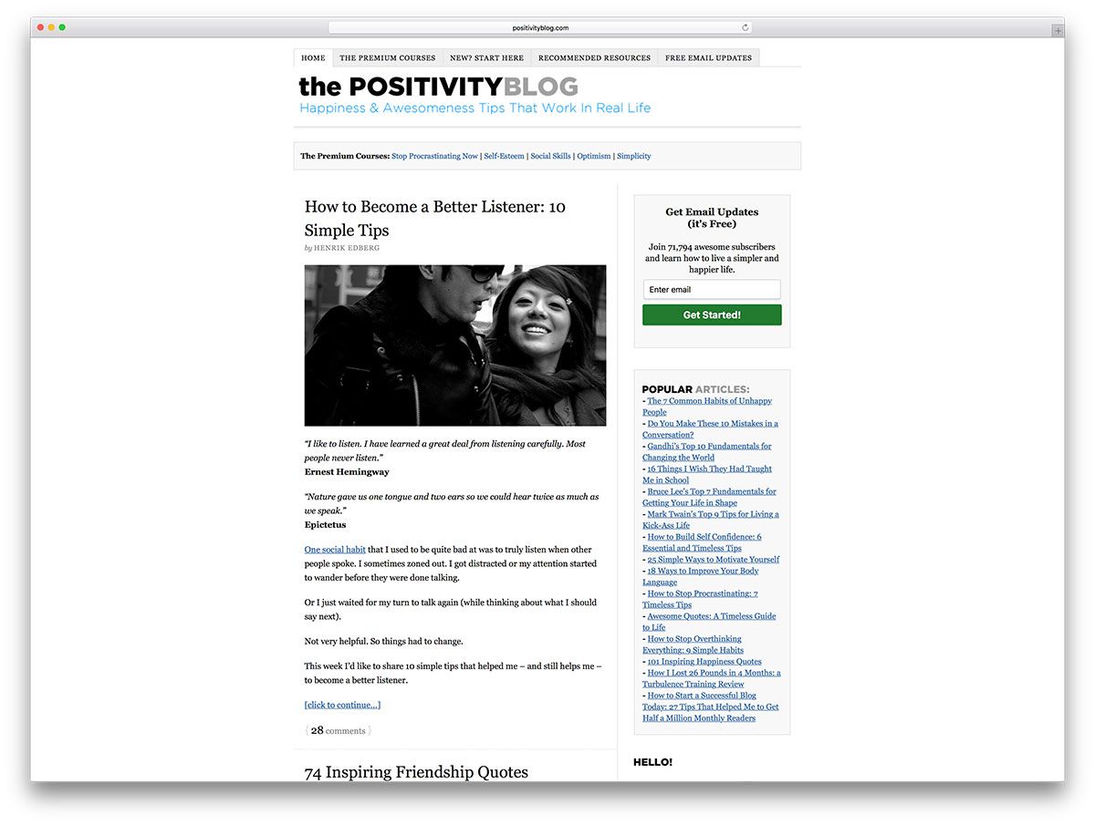 positivityblog-personal-wordpress-blog-example