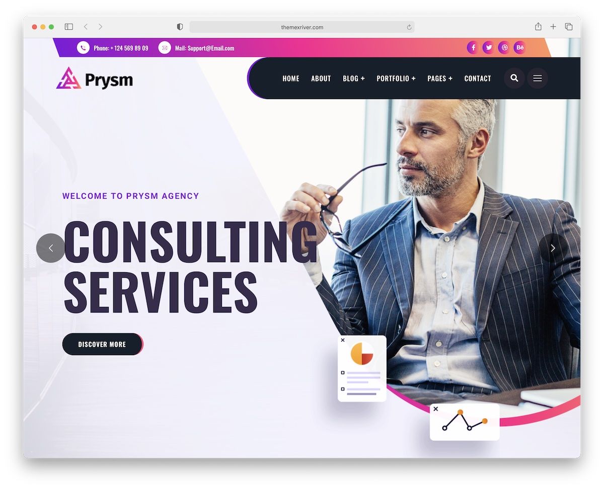 prysm consulting wordpress theme