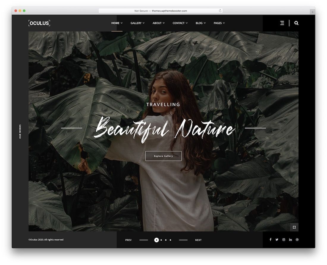 oculus photography wordpress theme