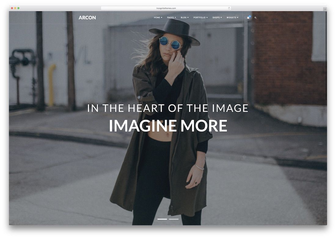 arcon photography website template
