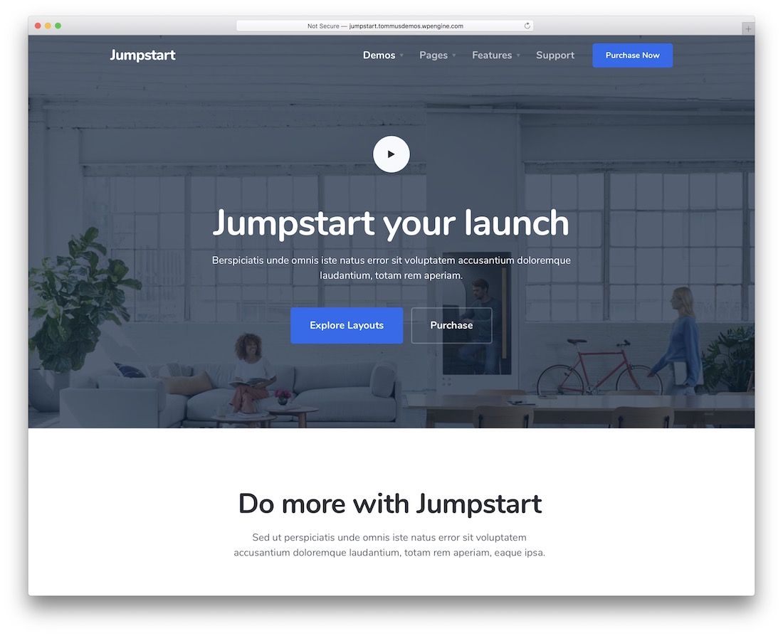 jumpstart software company website template