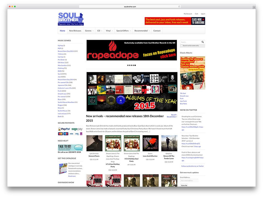 soulbrother-music-shop-woocommerce-website