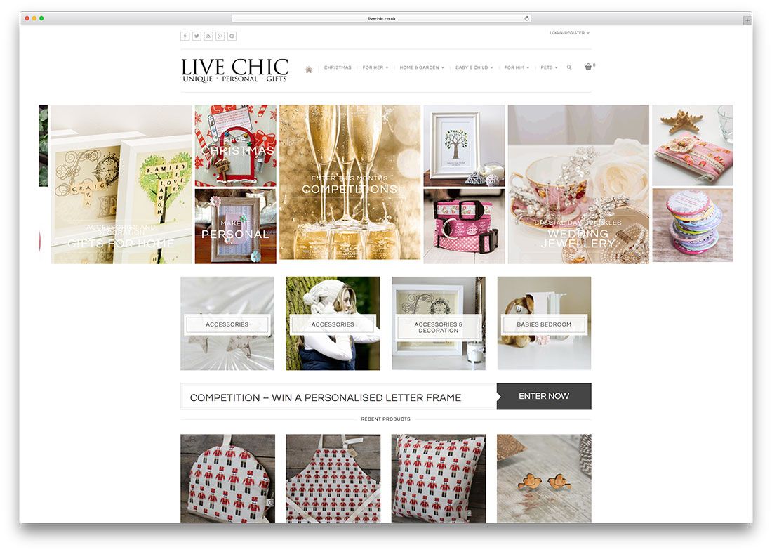 livechic-personal-gifts-ecommerce-website-example