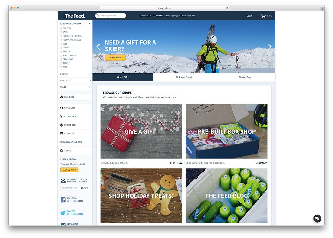 thefeed-sports-goods-ecommerce-site-example
