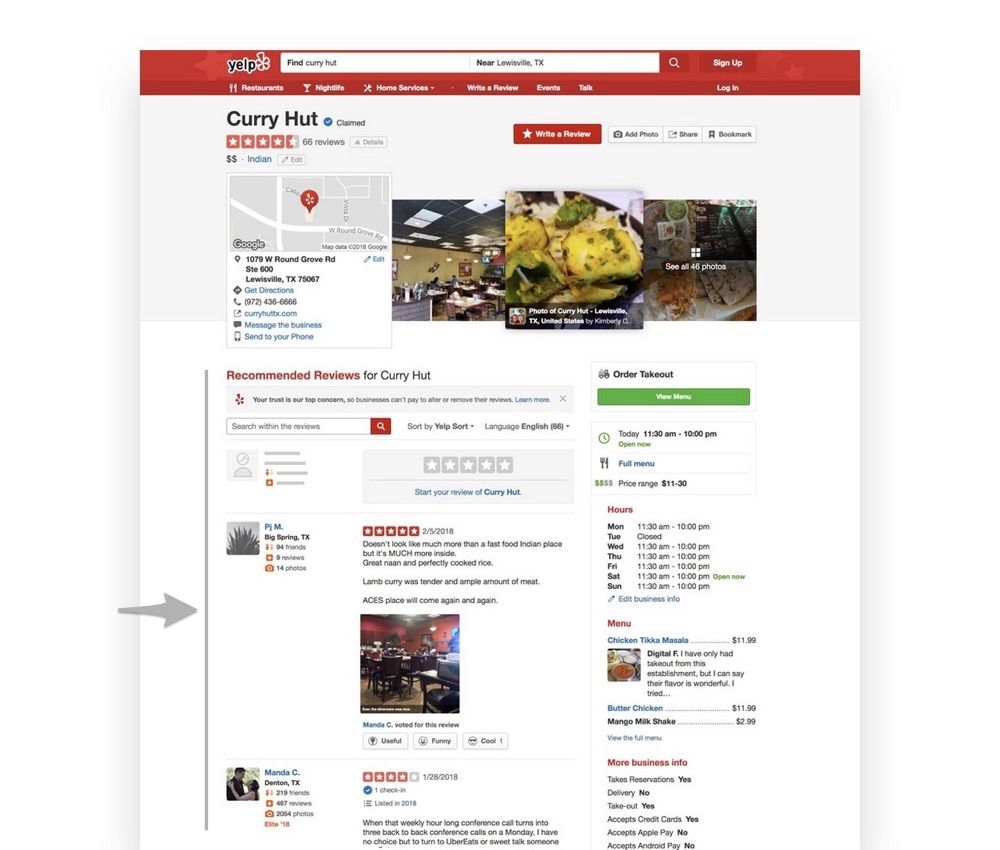 yelp - business directory preview