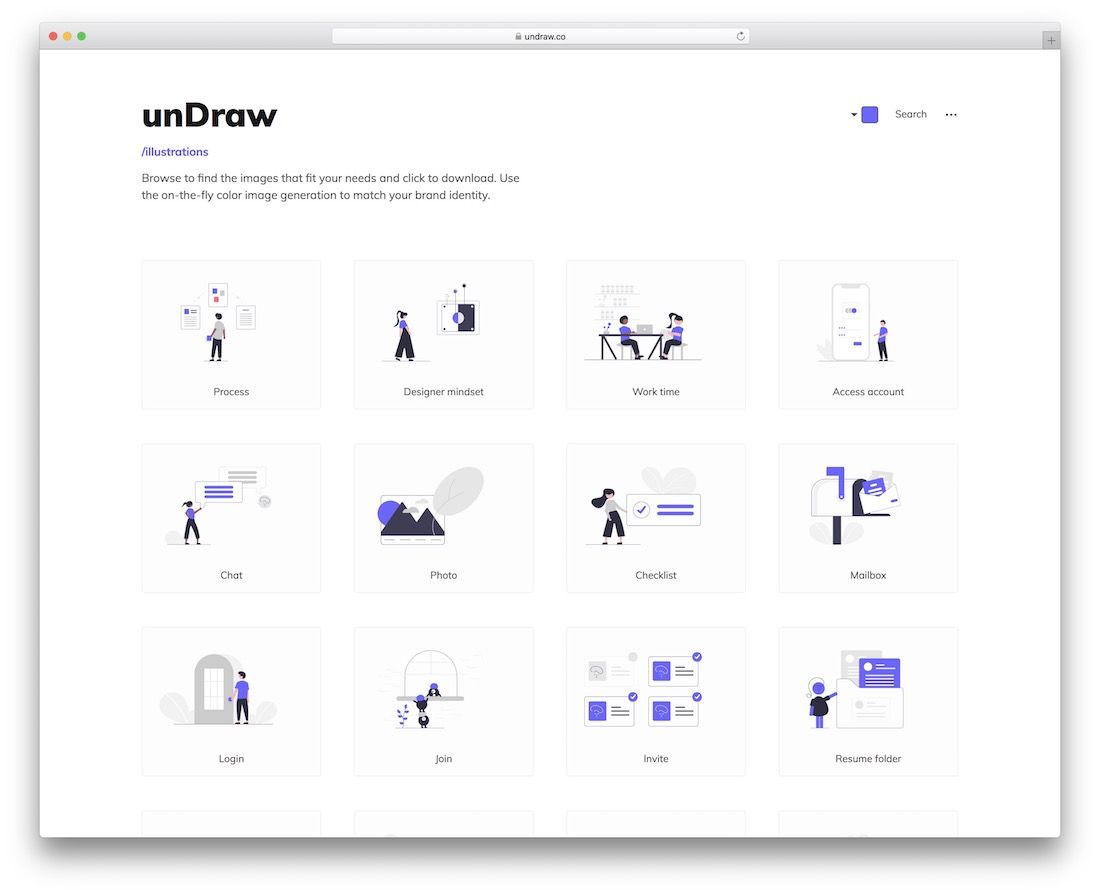 undraw free vector images website