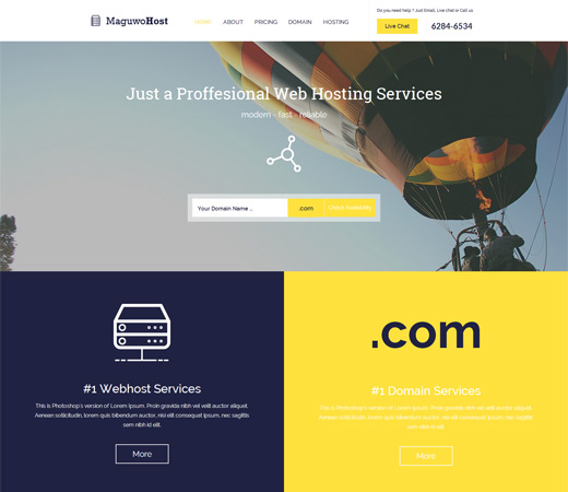 Maguwohost Flat Bootstrap Responsive