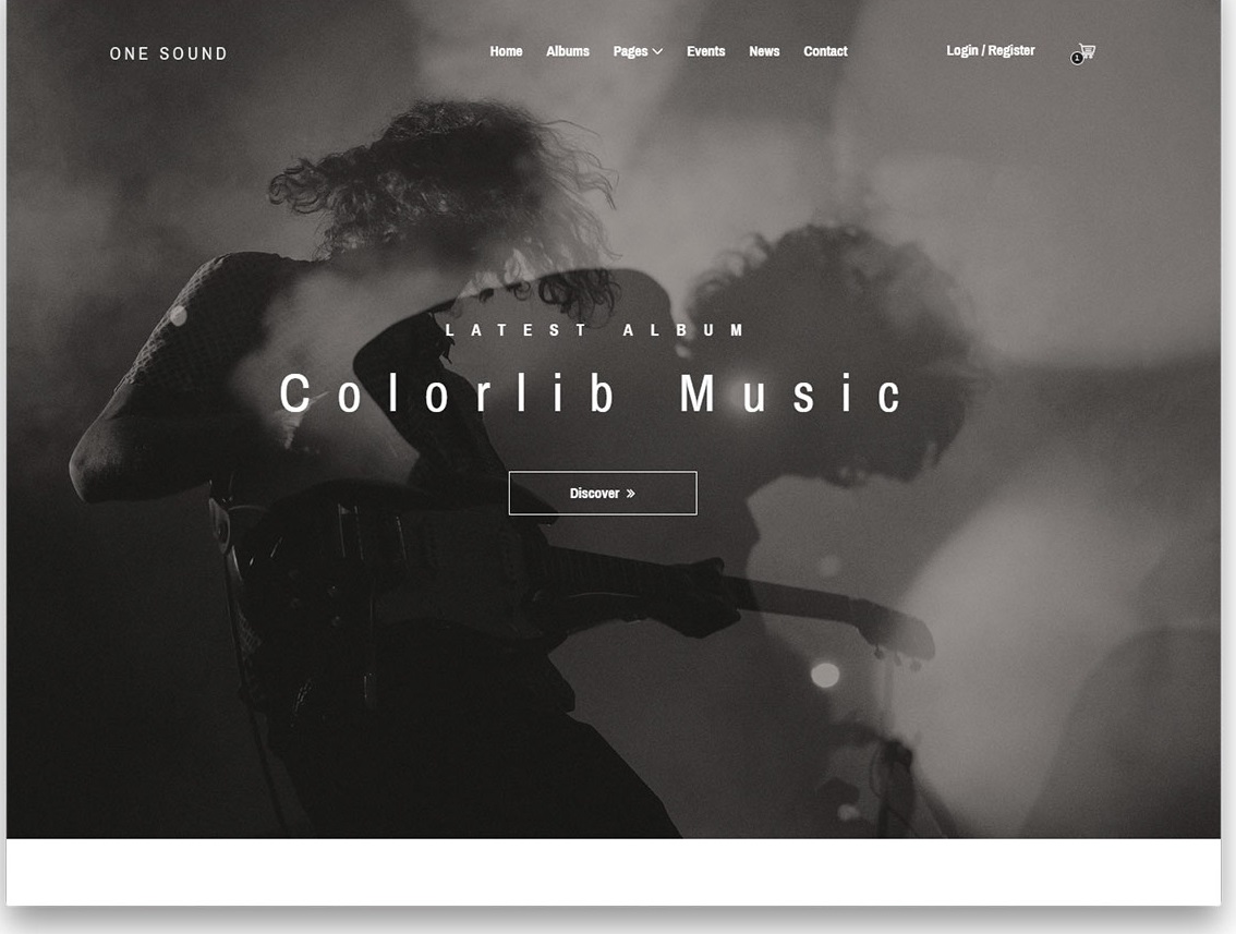One Music - Band Website Free