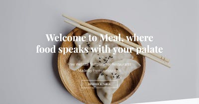  Meal One Page HTML Template