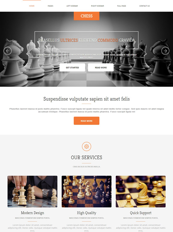 Kostenlose Schach-Website-Vorlage #248063 - TemplateMonster