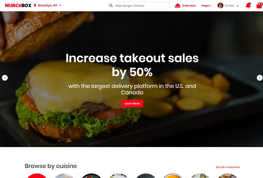 Munchbox Restaurant Directory Free HTML Template