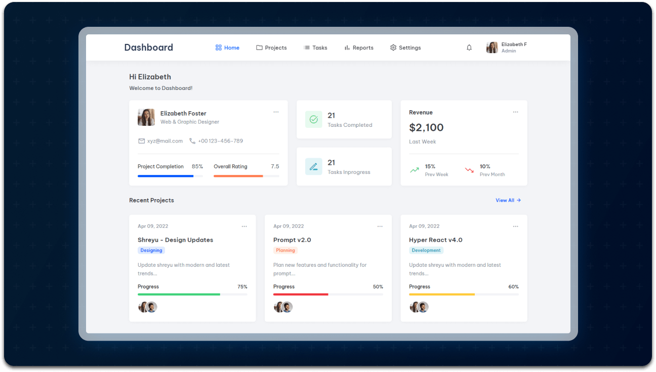 Dashboard – Responsive Admin Dashboard Template (HTML, CSS, JavaScript)