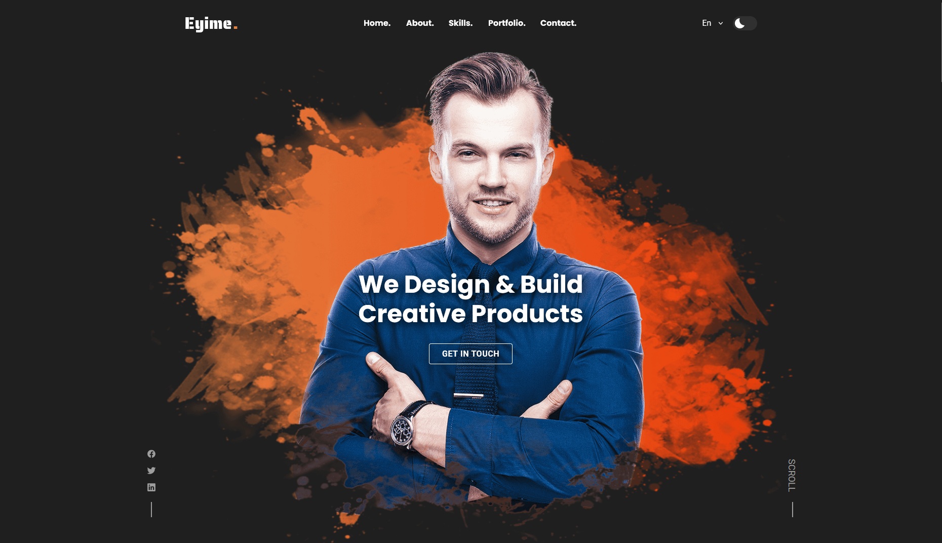 Jack – Responsive Personal Portfolio Template | HTML, CSS, JavaScript