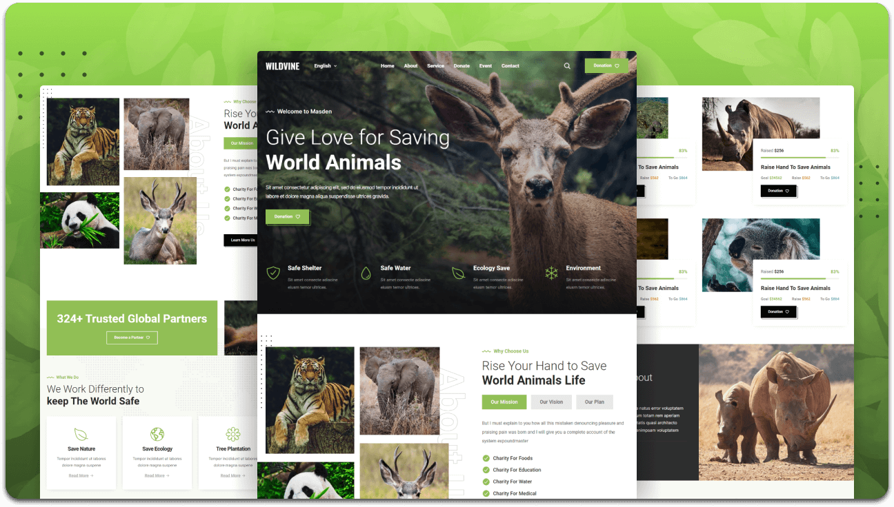 Wildvine – Responsive Charity Website Template (HTML, CSS, JavaScript)