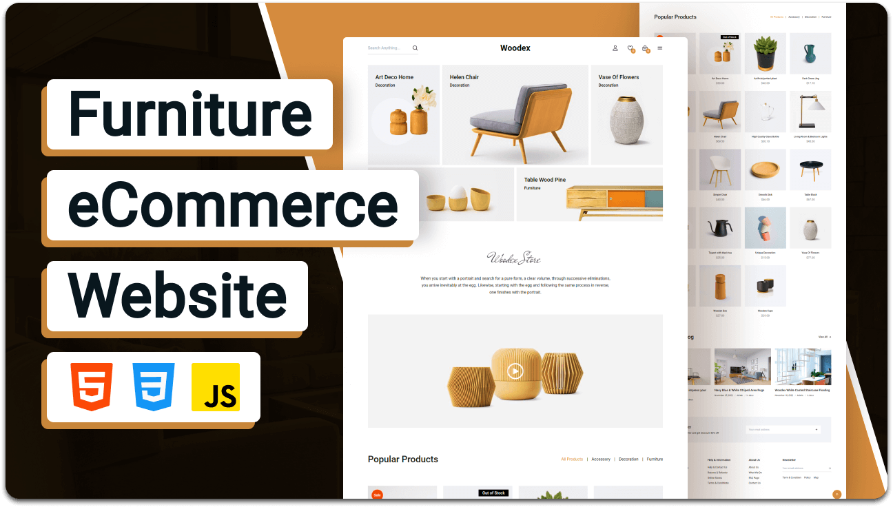 Woodex - The Ultimate Responsive Furniture eCommerce Website Template
