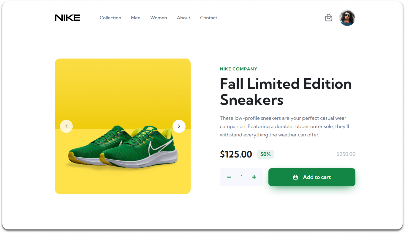 Nike – Responsive Product Detail Page Template (HTML, CSS, JavaScript)
