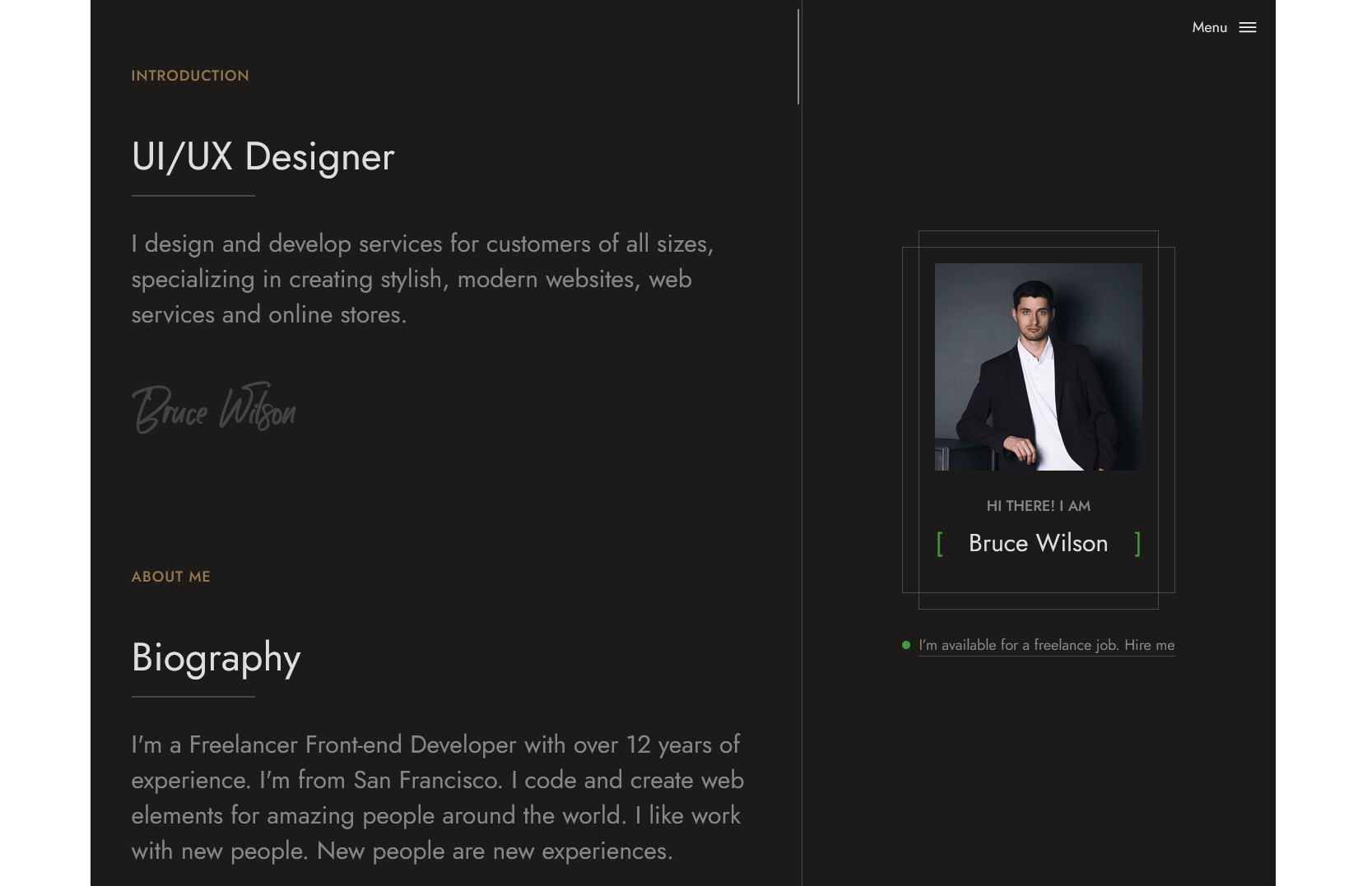 Personal Portfolio Template | Responsive Developer Portfolio Website