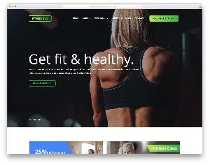 Fitness - Gym free template