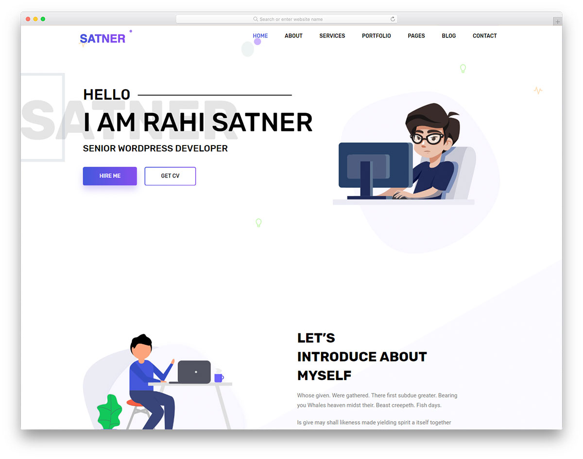 Satner Free Website Templates