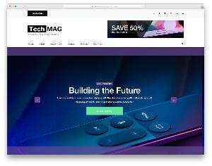 Techmag free template