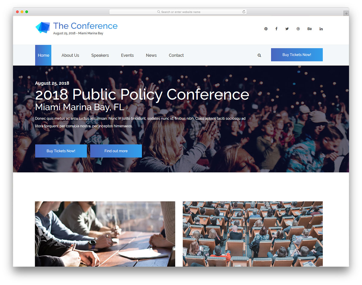 The Conference free template