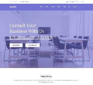 Zombiz One Page HTML Template