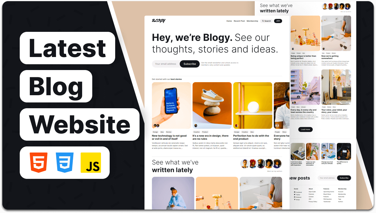 Blogy - Fully Responsive Blog Website Template