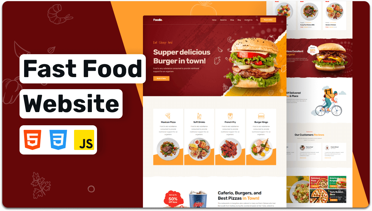 Foodie - A Responsive Fast Food Website Template