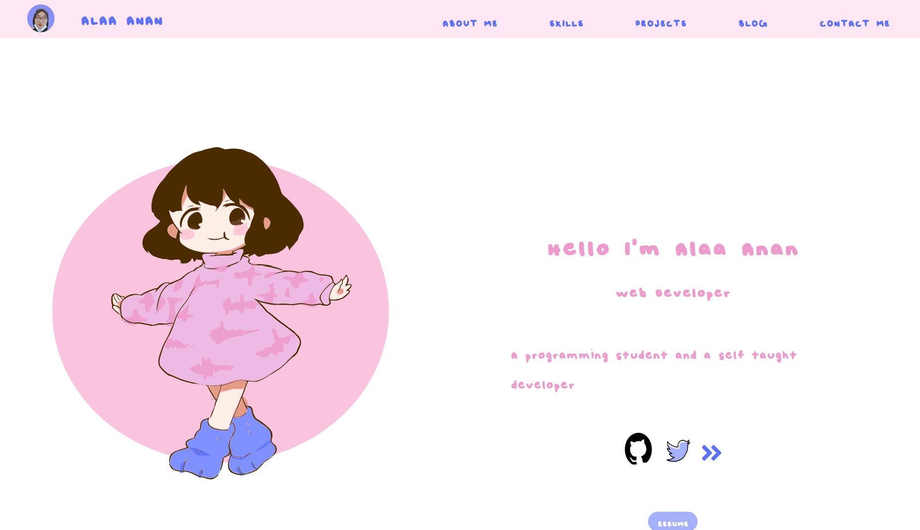 Pastel Portfolio Template – Minimalist & Elegant Personal Website UI
