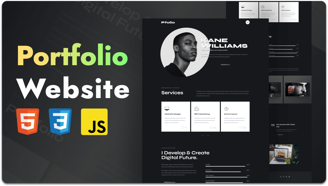 Personal Portfolio Website - Fully Responsive & Professional
